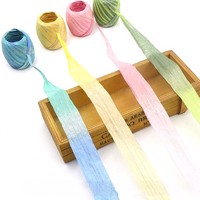 Haute qualité ficelle naturelle chaîne Floral luxe en gros pour bricolage fête des mères et mariage décor papier raphia ruban emballage