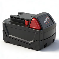 Batterie LiFePO4 personnalisée 18V 6Ah 18650 à semi-conducteurs avec indicateur LED pour outils électriques, perceuse électrique, tournevis, scie à onglet