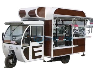 Voiture-restaurant électrique multifonctionnelle à trois roues pour le petit déjeuner, la nourriture cuite et marinée - Product Image 1