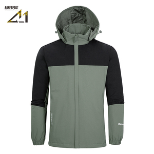 Manteau imperméable à capuche pour homme Aonesport, léger, en polyester, pour le printemps et l'automne, style streetwear - Product Image 5