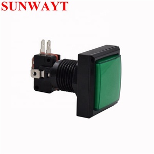 China Leveranciers Arcade Game Machine 44*44Mm Vierkante Led Knop 12V Kortstondige Verlichte Schakelaar Drukknop - Product Image 5