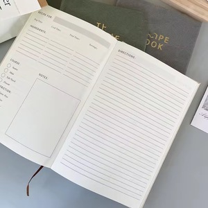 Carnet <span class=keywords><strong>de</strong></span> recettes <span class=keywords><strong>de</strong></span> <span class=keywords><strong>cuisine</strong></span> A5 à couverture rigide en stock – Personnalisation acceptée - Product Image 2
