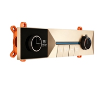 Corps de robinet de douche thermostatique en laiton dissimulé inverseur à 4 voies mitigeur de douche de bain vanne de commande murale pour une utilisation dans la salle de bain