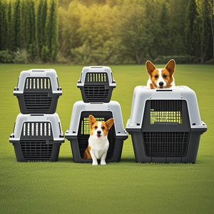 Caisse en plastique pour chien de voyage avec porte métallique approuvée par les compagnies aériennes <span class=keywords><strong>X</strong></span>-<span class=keywords><strong>Large</strong></span> Gray Heavy Dutie <span class=keywords><strong>Large</strong></span> Pet <span class=keywords><strong>Dog</strong></span> <span class=keywords><strong>Crate</strong></span> - Product Image 1