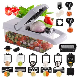 22 In 1 Hand Operated Vegetable Mandoline Slicer Manual Vegetable Cutter Chopper Slicer Fruit Potato Onion Cutter