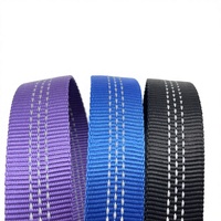 Sangle de sécurité réfléchissante en nylon élastique imitation, double face, à rayures creuses, pour chaussures, 2,5 cm