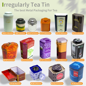 Bán buôn tùy chỉnh in ấn tinplate gói kín hộp kim loại có thể OEM vuông trà tin cho trà lỏng với nắp - Product Image 6