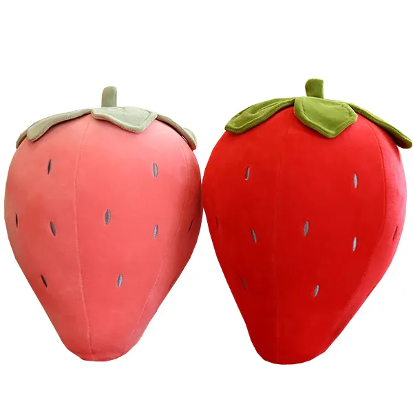 Hot Sale Cute Sweet Strawberry Stuffed Plush Toys for Children Gifts Soft Fruit Red Strawberries Doll Plushies Pillow