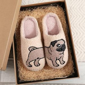 Zapatillas de algodón de alta calidad para mujer para Otoño Invierno suave interior Hogar dulce suela de goma antideslizante nuevo diseño - Product Image 1