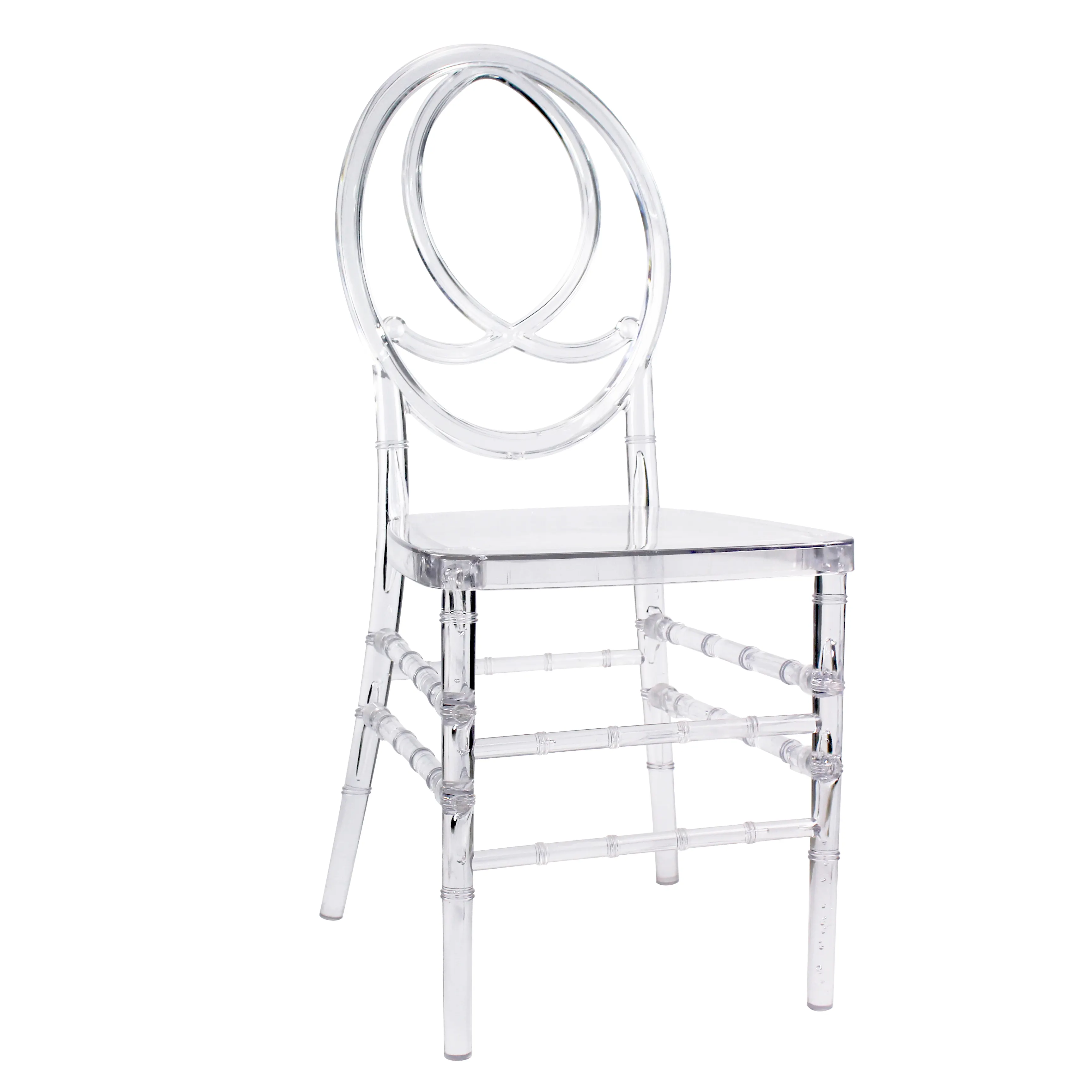 เก้าอี้อะคริลิคใสคริสตัลทันสมัยสำหรับห้องจัดงานแต่งงานและงานอีเวนต์