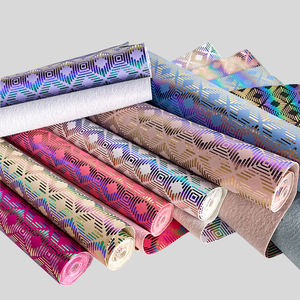 थोक डिजाइनर नकली चमड़े के ग्लिटर सोने के पैटर्न pचमड़े की पोशाक पहने जैकेट लक्जरी वॉलेट के लिए - Product Image 6