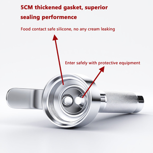Hot bán nhôm bền nhãn whipping <span class=keywords><strong>Ice</strong></span> <span class=keywords><strong>Cream</strong></span> Dispenser nồi cho kem Maker món tráng miệng công cụ - Product Image 3