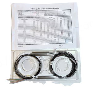 10 Uds 250um 0,9mm fibra óptica PLC divisor Color 1x2 1x4 1x8 1x16 Sin conector Cable conectores de fibra óptica - Product Image 1