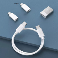 6 en 1 Multiport Multifunción Usb C Kit de carga y cable de datos 60W Adaptador de teléfono de carga rápida Kit de cable de carga