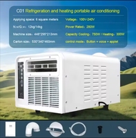 Mini Aire Acondicionado para Tienda de Campaña, Nuevo Estilo, 220V/110V, Calefacción y Refrigeración, Aire Acondicionado Exterior para Camioneta, Furgoneta, Cabina, Ventilador de 12V