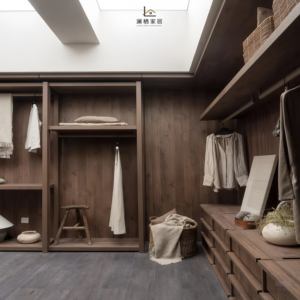 Armoire en bois de hêtre massif de qualité supérieure, style moderne minimaliste, avec portes à fermeture douce - Product Image 4