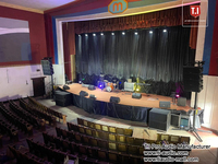 Sistema de Sonido Profesional de Alta Gama con Altavoces Line Array Pasivos Dobles de 12 Pulgadas Resistentes al Agua