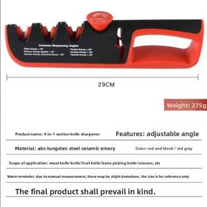 Adjustable 4-in-1 Kitchen Multifunctional <b>Knife</b> <b>Sharpener</b> Cross-Border Creative New Design for Wholesale - Product Image 3