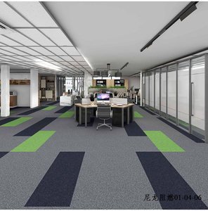 Chất lượng cao sang trọng 100% nylon gạch Thảm hiện đại 50x50cm Hình Vuông văn phòng thương mại sử dụng nhà khách sạn ngoài trời OEM nhà máy trực tiếp - Product Image 4