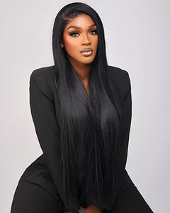 Tự nhiên màu đen tóc con người bó thẳng, đầy đủ và dày, chưa qua chế biến Trinh Nữ tóc thẳng phần mở rộng tóc con người bó - Product Image 2