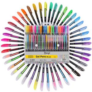 Stylos à encre <span class=keywords><strong>gel</strong></span> pastel de haute qualité, <span class=keywords><strong>48</strong></span> couleurs, ensemble de couleurs bonbon, paillettes, pour fournitures scolaires/artistiques, fournitures de bureau - Product Image 4