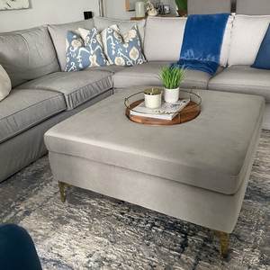 High Quality Stainless Steel Base <strong>Velvet</strong> Fabric <strong>Coffee</strong> <strong>Table</strong> Side <strong>Table</strong> for Home Hotel Furniture - Product Image 4