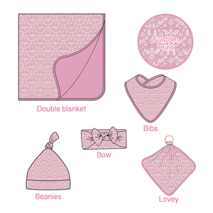 Couette en bambou personnalisée écologique avec option de nom personnalisé idéale pour cadeau de nouveau-né bébé en bambou Lovey - Product Image 3