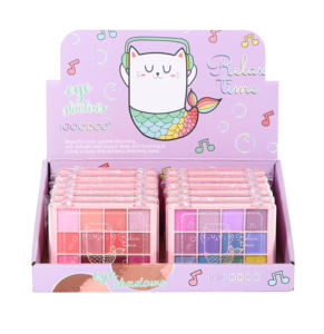 Paleta <span class=keywords><strong>de</strong></span> sombras <span class=keywords><strong>de</strong></span> ojos <span class=keywords><strong>de</strong></span> 12 colores, set <span class=keywords><strong>de</strong></span> <span class=keywords><strong>maquillaje</strong></span> para niños, venta al por mayor, 12 unidades/caja, 4 tipos - Product Image 1