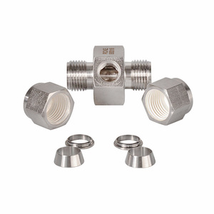 Raccord droit en acier inoxydable ROKE à double ferrule, pour tubes impériaux de 1/16 à 2 pouces avec filetage interne en éventail - Product Image 5