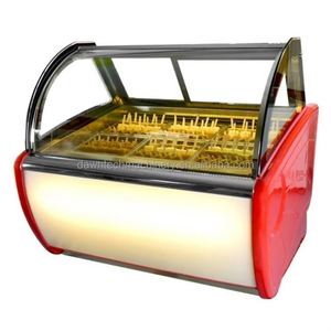 Congelador vertical pequeño para helados, 12 recipientes, exhibidor de helados con enfriamiento por aire, para tartas de helado - Product Image 2