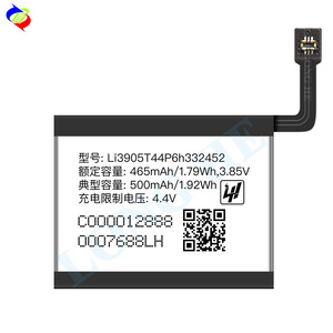 Batería de Litio Original de 500 mAh, Nueva Batería de Repuesto Li3905T44P6h332452 para <span class=keywords><strong>Reloj</strong></span> <span class=keywords><strong>ZTE</strong></span> - Product Image 1