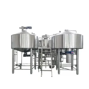 2BBL 5BBL 7BBL 10BBLビール醸造システム醸造所生産機マッシュラウターモルトミル熱交換器CIP発酵タンク