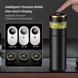 Taza de té inteligente con medición de temperatura 316, taza aislada con pantalla LED de temperatura, taza de viaje con filtro de acero inoxidable - Product Image 5