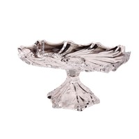 Corbeille à fruits en verre cristal de style européen, grande assiette à collations, plateau créatif pour salon, plat à fruits sur piédestal pour table à thé