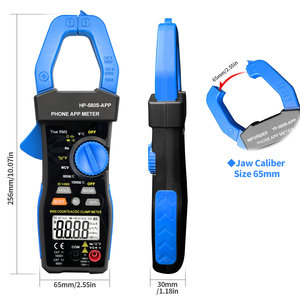 Pince multimètre HP-580S-APP HOLDPEAK 6000 points avec application de té<span class=keywords><strong>l</strong></span>éphone valeur effective True RMS, testeur AC DC rétro-éclairage LCD, NCV