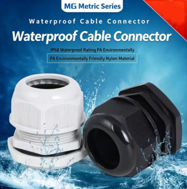 Waterproof Cable Gland NPT 1/4-2 American Nylon Black Flame-retardant 4-25mm Wire Connector IP68