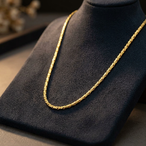 Wholesale 14K 18K 24K Micron Gold Plated Fancy Chain Necklaces Luxury Chain Necklaces Brass Gold Chain Fashion Chains Necklaces - Product Image 2