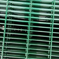 Panneau de clôture anti-escalade en acier 358, maille soudée galvanisée 3 pouces x 0,5 pouce, clôture haute sécurité pour postes de transformation et centres de données