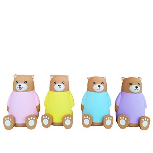 Cartoon 3D Bear Double Wall Glass Cup 320ml With Lid For Kids And Students Gift - Product Image 5