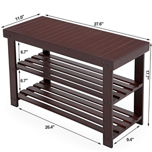 Vente en gros antique étagère à <span class=keywords><strong>chaussures</strong></span> siège de <span class=keywords><strong>rangement</strong></span> 3 niveaux utilitaire <span class=keywords><strong>banc</strong></span> en bambou en bois 2019 organisateur de <span class=keywords><strong>chaussures</strong></span> tenir les <span class=keywords><strong>chaussures</strong></span> - Product Image 3