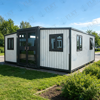 Maison conteneur extensible robuste et étanche FLKT, garantie 2 ans, usine source, bureau de chantier modulaire préfabriqué moderne