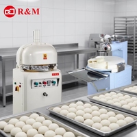 Machine de boulangerie professionnelle pour la division et le façonnage de pâtes à pizza, capacité 20g à 280g, avec plateau de 36 pièces, en promotion