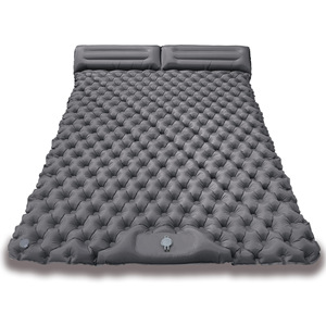 Colchoneta Doble para Dormir de Camping con Bomba de Pie, Colchón de Aire Inflable, Alfombrilla Rectangular Ancha Impermeable para Tienda de Campaña y Actividades al Aire Libre - Product Image 1