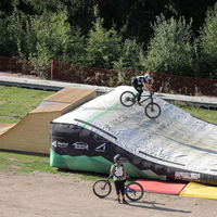 Usine trampoline parc freestyle cascadeur gymnastique Portable gonflable bmx airbag atterrissage VTT saut airbag