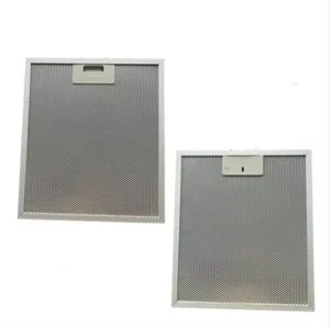 Replacement Kitchen Hood Grease Filter Parts Aluminium And Carbon Mesh Range Hood Chimney Parts Customized Filters