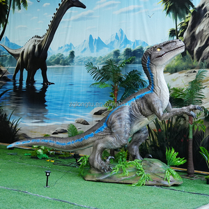 Nhà Máy Chuyên Nghiệp Mua Animatronic Công Viên Khủng Long Bất <span class=keywords><strong>Dino</strong></span> Cuộc Sống Kích Thước Velociraptor Cho Jurassic Công Viên - Product Image 3