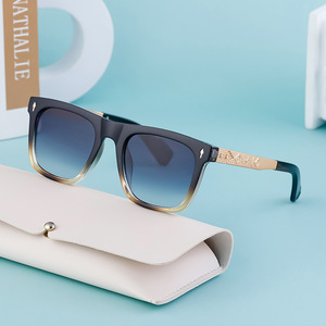 Gafas de sol polarizadas TAC para hombre, montura cuadrada, protección UV400, gafas para conducir al aire libre, montura de PC, color negro - Product Image 4