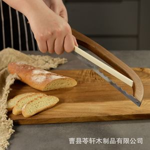 Wooden kitchen cutting tools, <b>bread</b> saw, <b>bread</b> cutter, arched <b>bread</b> <b>knife</b>, cake <b>knife</b>, <b>bread</b> cutting saw - Product Image 5