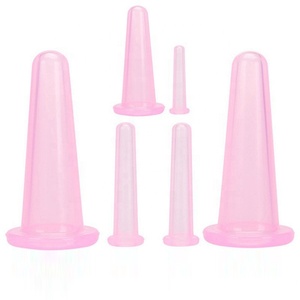 Ensembles de ventouses en silicone pour thérapie anti-cellulite, masseur à ventouses sous vide pour le traitement de la cellulite, ventouses faciales - Product Image 4