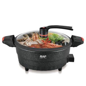 RAF 1300W R.5428M Marmite Électrique 6L 30cm Antiadhésive avec Contrôle par Bouton, Grille de Cuisson Vapeur, Nettoyage Facile - Product Image 6